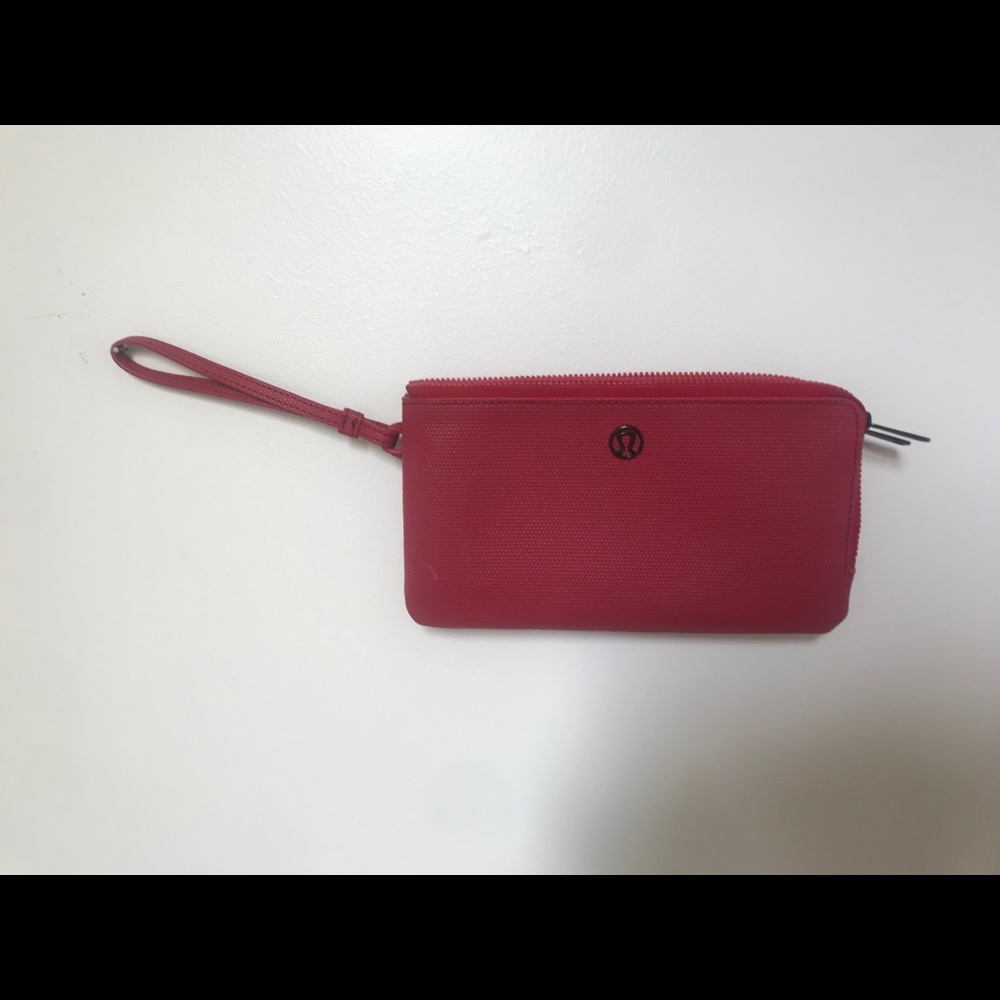 Red Lululemon Double up pouch